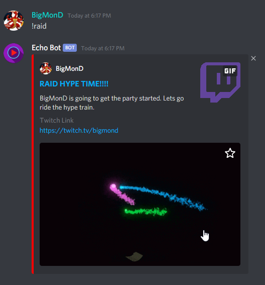 Discord Raid demonstration